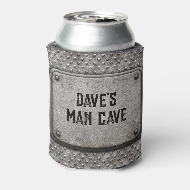 Enfriador De Latas Refrigerador de bebidas de cueva de hombre persona (Reverso de la lata)