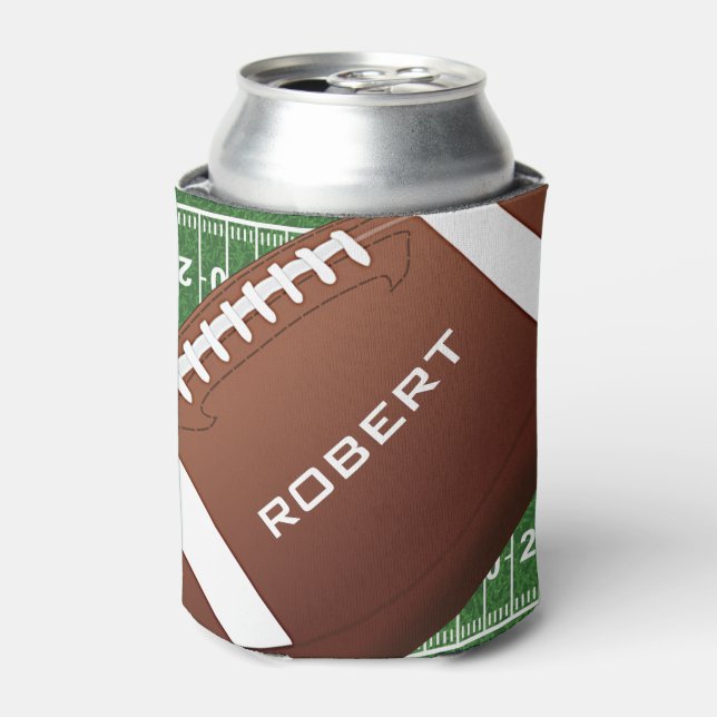 Enfriador De Latas Refrigerador de bebidas de diseño de fútbol (Lata Anverso)