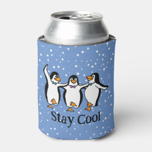 Enfriador De Latas Refrigerador de bebidas de diseño de pingüinos bai
