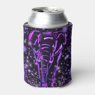 Enfriador De Latas Refrigerador de bebidas de Elefante Púrpura