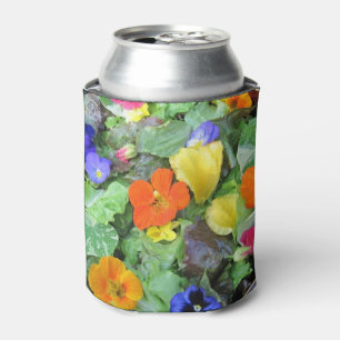 Enfriador De Latas Refrigerador de bebidas de ensaladas de flores
