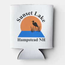 Refrigerador de bebidas de espuma del lago Sunset