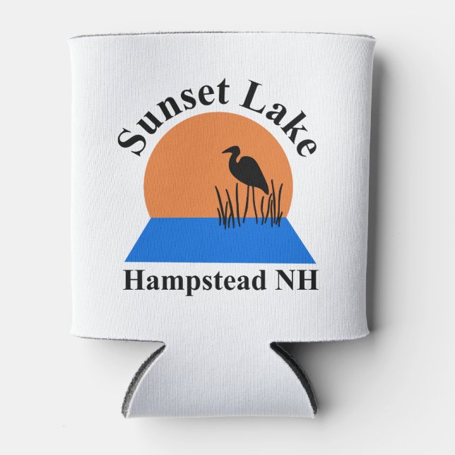 Enfriador De Latas Refrigerador de bebidas de espuma del lago Sunset (Anverso)