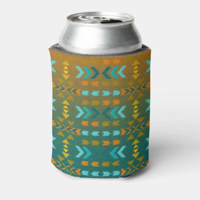 Enfriador De Latas Refrigerador de bebidas de estilo Aqua y Gold Sout (Reverso de la lata)