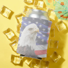 Enfriador De Latas Refrigerador de bebidas De Estrellas Patrióticas Y