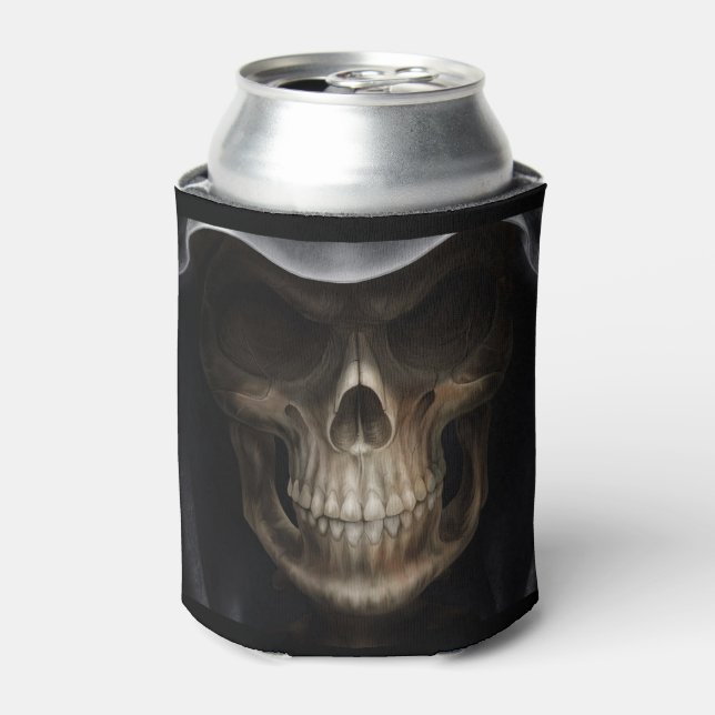 Enfriador De Latas Refrigerador de bebidas de Evil Skull Grim Reaper (Lata Anverso)