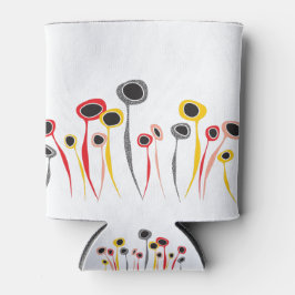 Enfriador De Latas Refrigerador de bebidas de Flores Retro