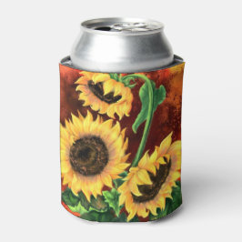 Enfriador De Latas Refrigerador de bebidas de girasoles
