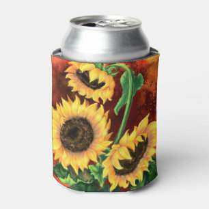 Enfriador De Latas Refrigerador de bebidas de girasoles