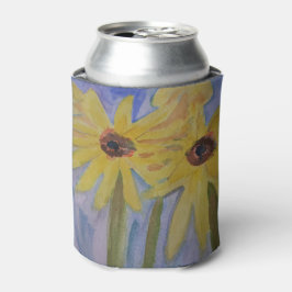 Enfriador De Latas Refrigerador de bebidas de girasoles amarillos de 