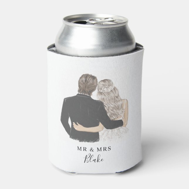 Enfriador De Latas Refrigerador de bebidas de Ilustracion Bride y Gro (Lata Anverso)