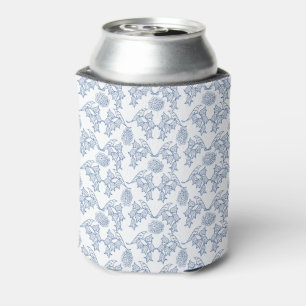 Enfriador De Latas Refrigerador de bebidas de impresión floral de ori