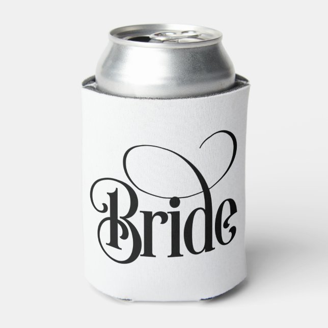 Enfriador De Latas Refrigerador de bebidas de novia (diseño 3) (Lata Anverso)