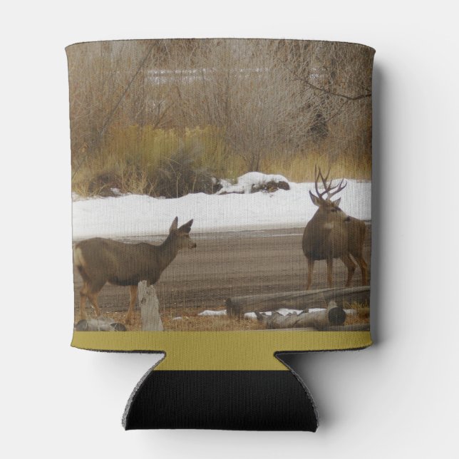 Enfriador De Latas Refrigerador de bebidas De Pareja De Deer (Reverso)