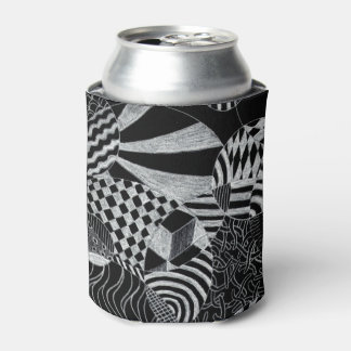 Enfriador De Latas Refrigerador de bebidas de patrón de Doodle
