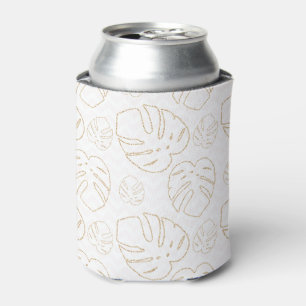 Enfriador De Latas Refrigerador de bebidas de patrón de hoja de oro d
