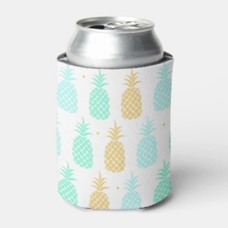 Enfriador De Latas Refrigerador de bebidas de patrón de piña colorida