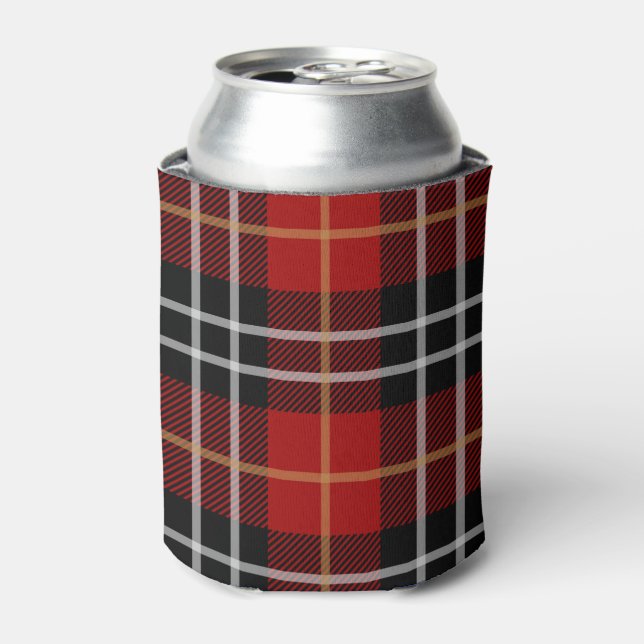 Enfriador De Latas Refrigerador de bebidas de placas rojas y negras p (Lata Anverso)