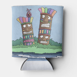 Enfriador De Latas Refrigerador de bebidas de Tiki Bird Rosebud