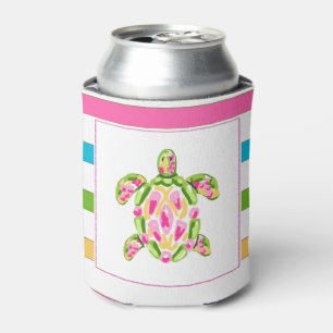 Enfriador De Latas Refrigerador de bebidas de tortuga tropical