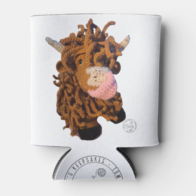 Enfriador De Latas Refrigerador de bebidas de vaca de Highland (Anverso)