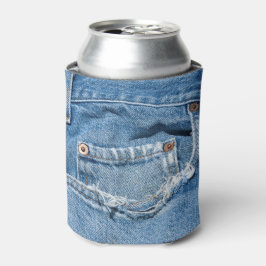 Enfriador De Latas Refrigerador de bebidas de viejos jeans