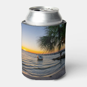 Enfriador De Latas Refrigerador de bebidas del atardecer de Florida