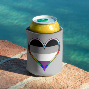 Enfriador De Latas Refrigerador de bebidas del corazón del Orgullo de