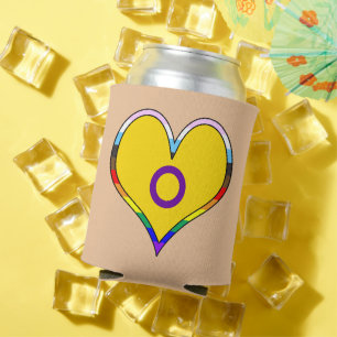 Enfriador De Latas Refrigerador de bebidas del Corazón del Orgullo In