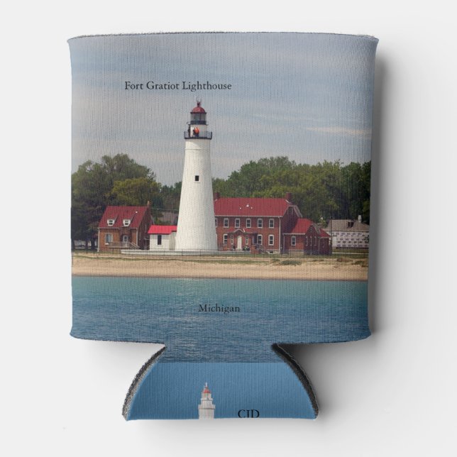 Enfriador De Latas Refrigerador de bebidas del faro de Fort Gratiot (Anverso)