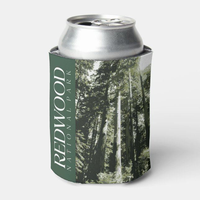 Enfriador De Latas Refrigerador de bebidas del Parque Nacional Redwoo (Lata Anverso)