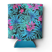 Refrigerador de bebidas del patrón de hojas tropic