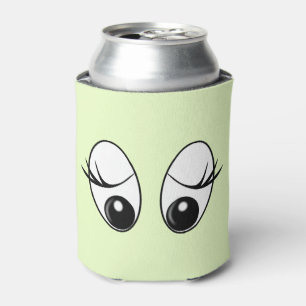 Enfriador De Latas Refrigerador de bebidas divertida con ojos curioso
