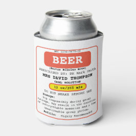 Enfriador De Latas Refrigerador de bebidas divertida personalizada