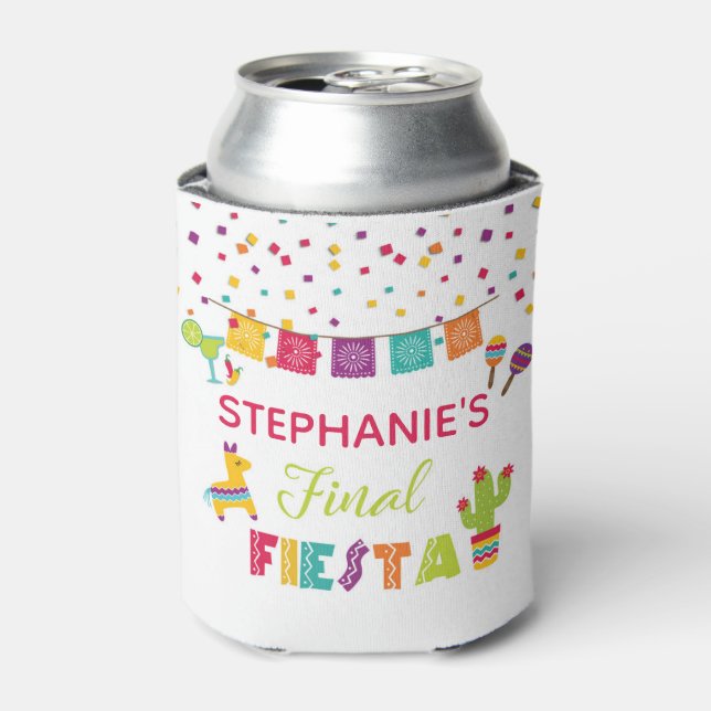 Enfriador De Latas Refrigerador de bebidas final de Fiesta - Blanco (Lata Anverso)