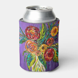 Enfriador De Latas Refrigerador de bebidas floral