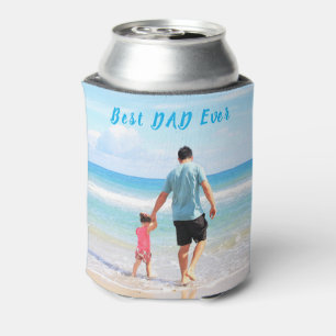Enfriador De Latas Refrigerador de bebidas fotográfico de tu papá con