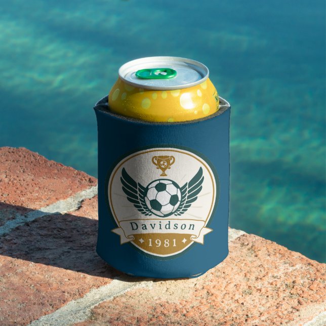 Enfriador De Latas Refrigerador de bebidas - Fútbol - Personalizado - (Piscina in situ)