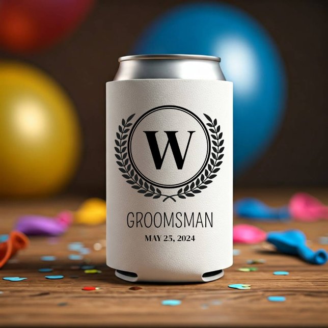 Enfriador De Latas Refrigerador de bebidas Groomsman personalizada (can cooler)