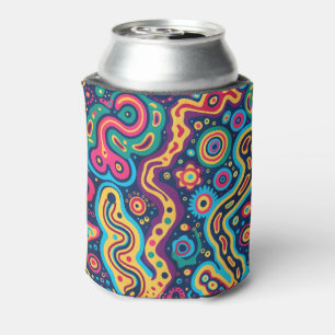 Enfriador De Latas Refrigerador de bebidas hippie