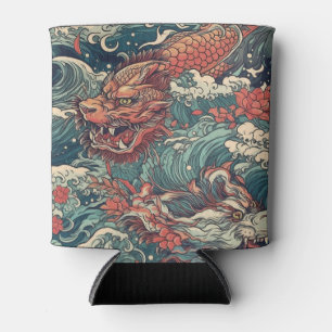 Enfriador De Latas Refrigerador de bebidas japonés Irezumi Tattoo