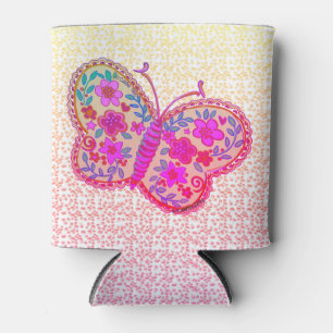 Enfriador De Latas Refrigerador de bebidas Lacey Butterfly