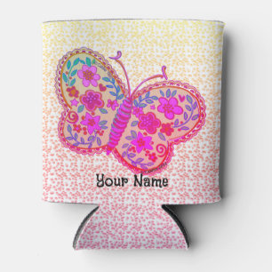 Enfriador De Latas Refrigerador de bebidas Lacey Butterfly