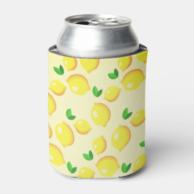 Enfriador De Latas Refrigerador de bebidas Lemons Amarillo (Lata Anverso)