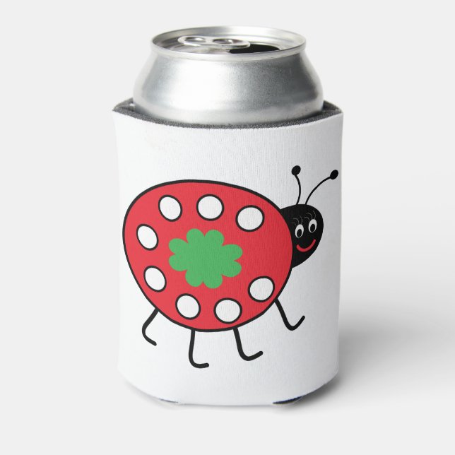 Enfriador De Latas Refrigerador de bebidas Lucky Ladybird (Reverso de la lata)