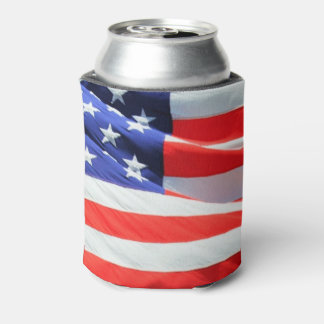 Enfriador De Latas Refrigerador de bebidas más Coolest, Bandera Ameri