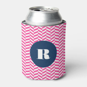 Enfriador De Latas Refrigerador de bebidas Monograma del patrón Herri