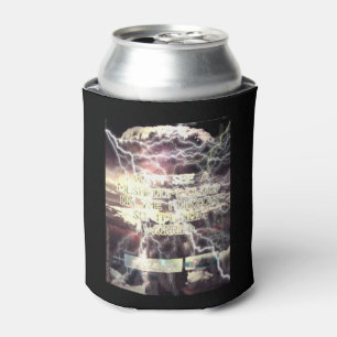 Enfriador De Latas Refrigerador de bebidas negro de la bomba atómica