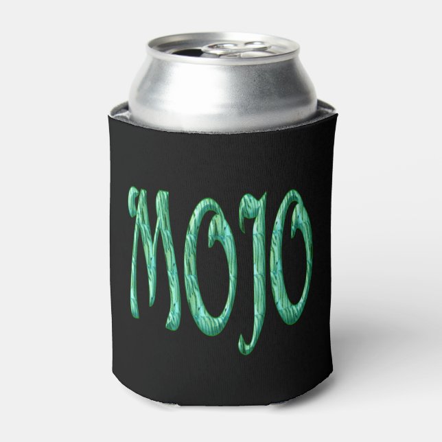 Enfriador De Latas Refrigerador de bebidas negro de Mojo (Lata Anverso)