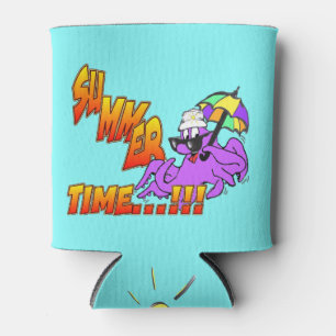 Enfriador De Latas Refrigerador de bebidas Octopus Summer Time